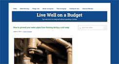Desktop Screenshot of livewellonabudget.com