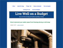 Tablet Screenshot of livewellonabudget.com